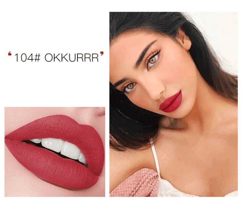 Новое поступление блеск для губ BEAUTY GLAZED матовый глянцевый жидкая помада 24 цвета