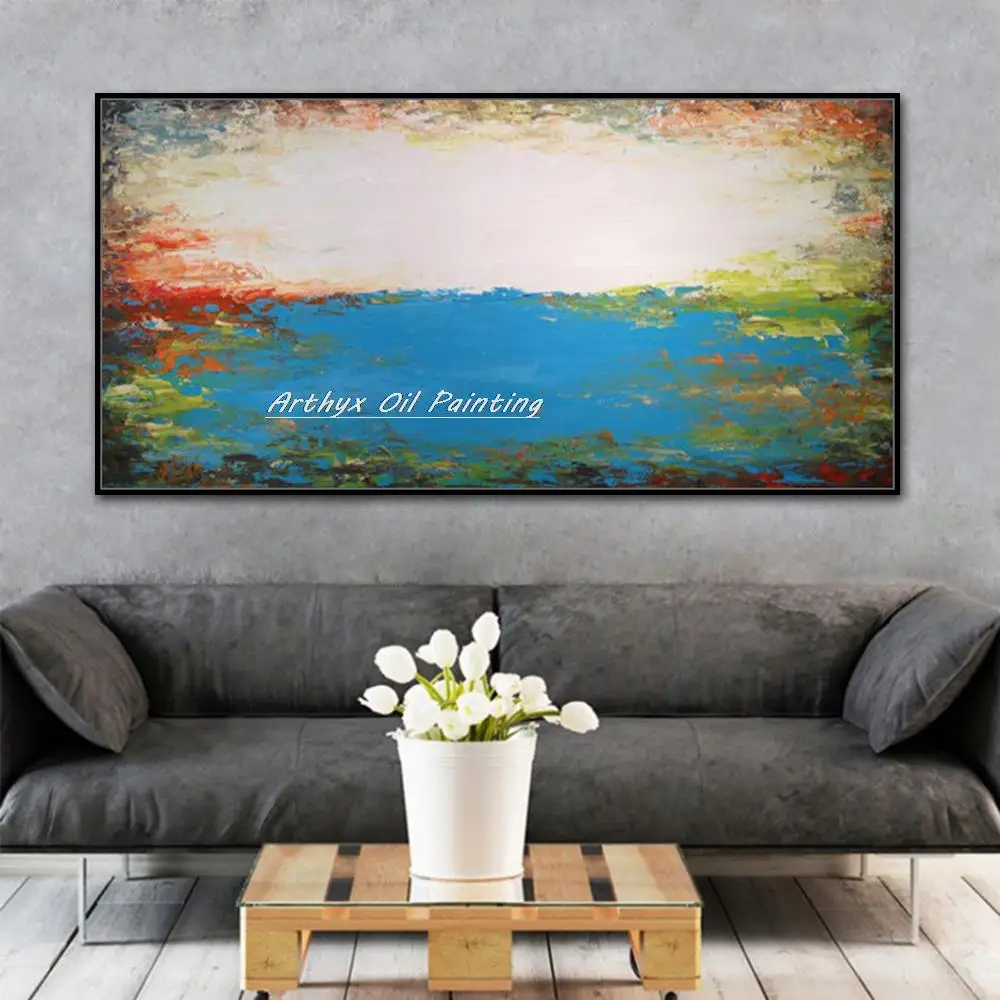 Артикс большой размер Современная искусственная Настенная картина с ландшафтом