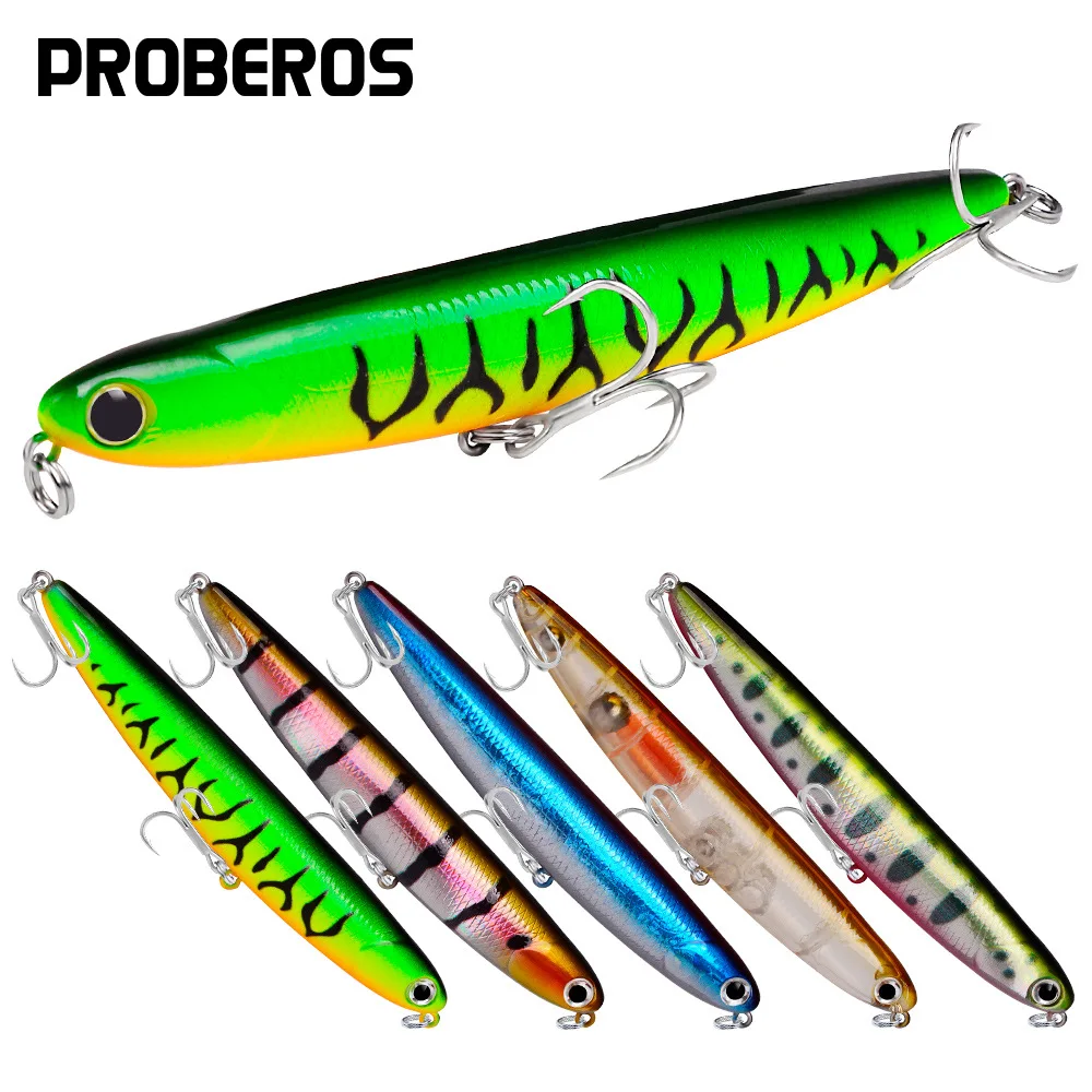 

Pencil 11cm/13g Water Surface Luya False Bait 5-color Bionic Bait Hard Bait Perch Spot Spinner Bait Lure Set Fly Fishing
