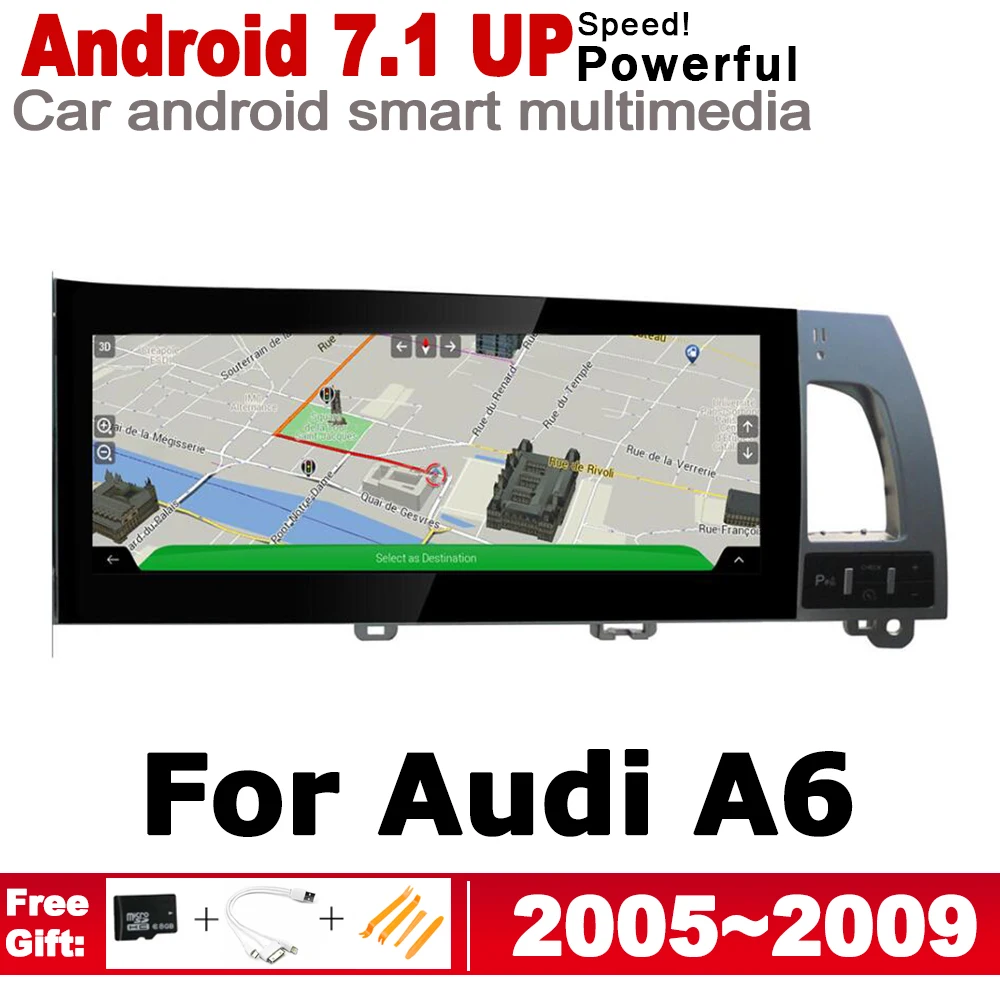 Автомобильный Android радио GPS мультимедийный плеер для Audi A6 4F 2005 ~ 2009 MMI оригинальный