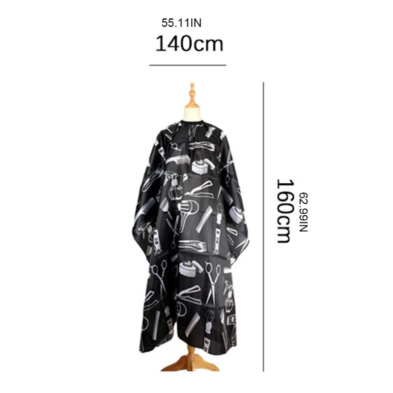 

Salon Haircut Hairdressing Cape Professional Barber Hairs Gown Wrap Cloth Apron