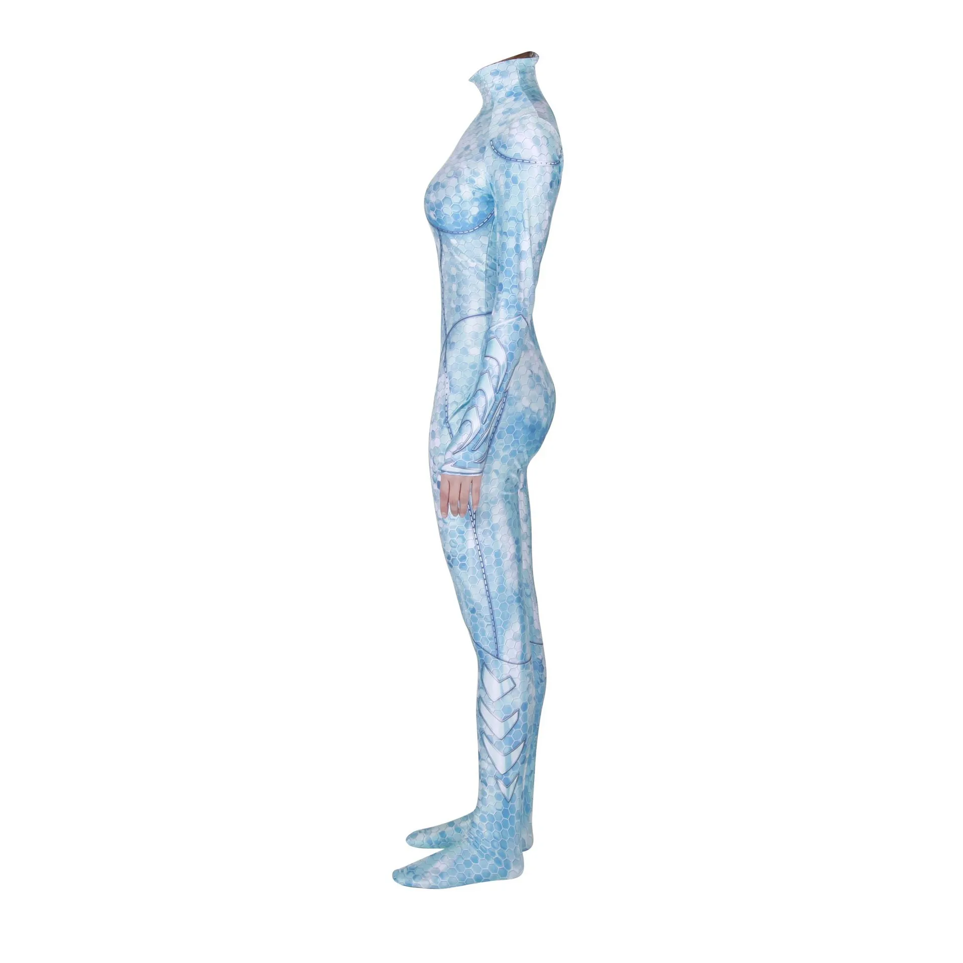 Костюм для косплея супергероя Aquaman Mera Mom Хэллоуин Zentai спандекс полиэстер взрослый