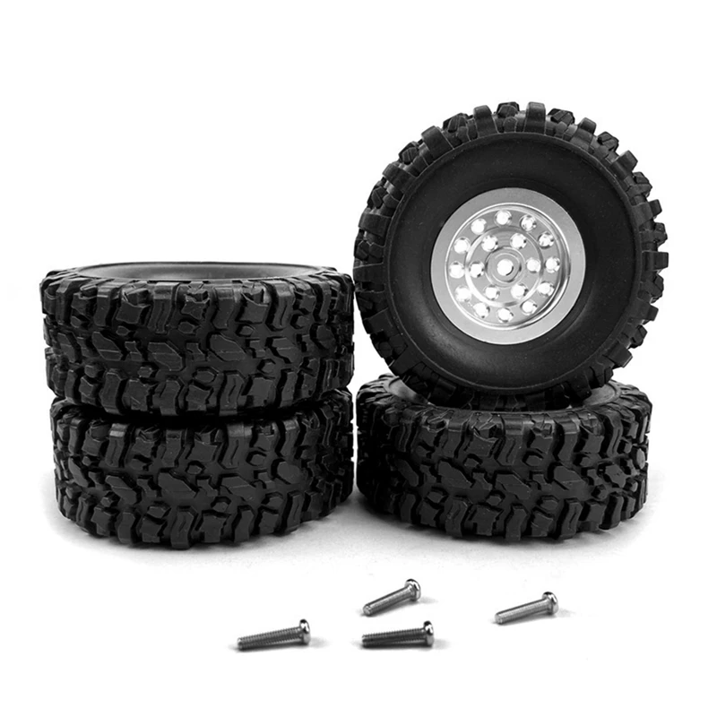 

for WPL C14 C24 C34 C44 B14 B24 MN D90 D91 MN99S RC Car Upgrade Parts Metal Wheel Rim Tyre Tires Set Accessories