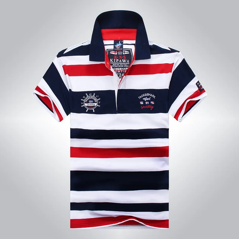 Мужская одежда 2018 Tace & Shark polo рубашка мужская классическая Повседневная брендовая