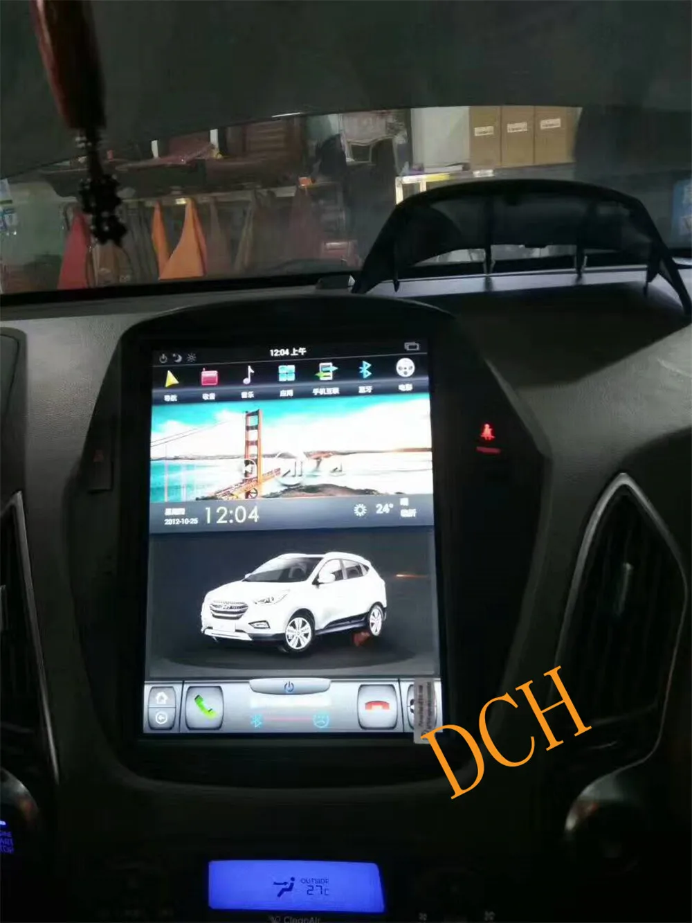 10 4 ''вертикальный большой экран Tesla Style Android 9 0 автомобильный DVD GPS плеер для hyundai