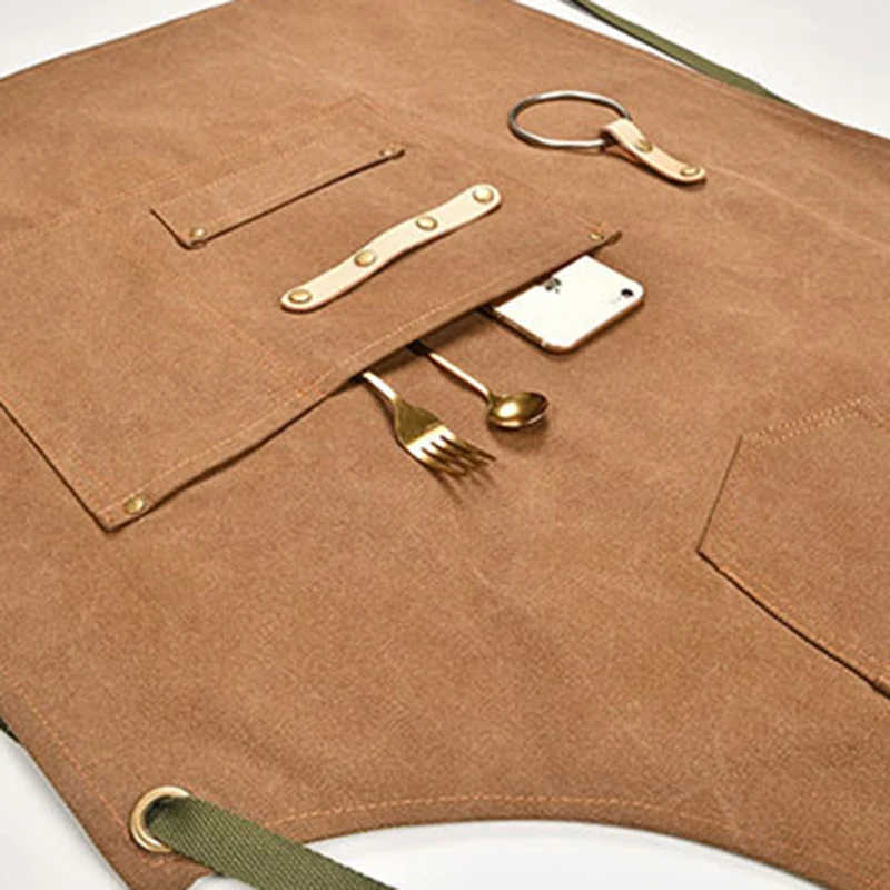 Фартук для барбекю нагрудник шеф-повара Кухонный женский мужской барьер бармен