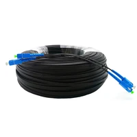 300m fiber optic patch cord outdoor 2 core 3 steel single mode with 4 sc connector fiber optic cable