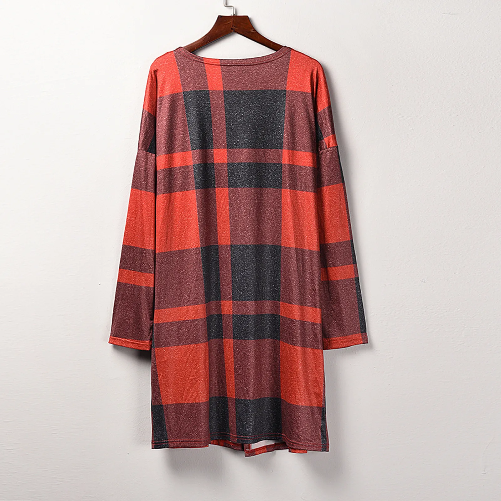 

Vintage Black Red Plaid Blouse Women Casual Long Sleeve Shirt Ladies Autumn Long Shirt Female Tops Cardigan Clothes 2020