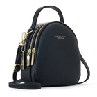 Женский мини-рюкзак из искусственной кожи, Маленький Многофункциональный ранец на плечо, дорожная сумка для девушек