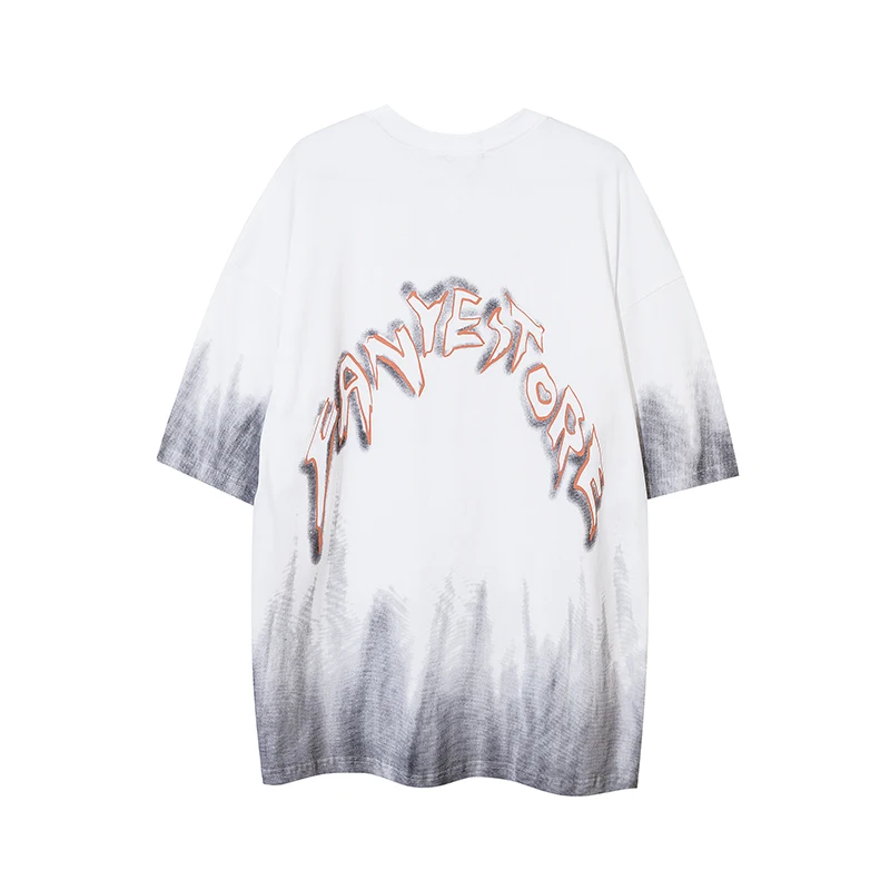 

2021 New Short Sleeve Tees Harajuku Streetwear Toy Bear Shopping Cart Print T-Shirts Cotton Casual Hip Hop Loose Tshirts Tops