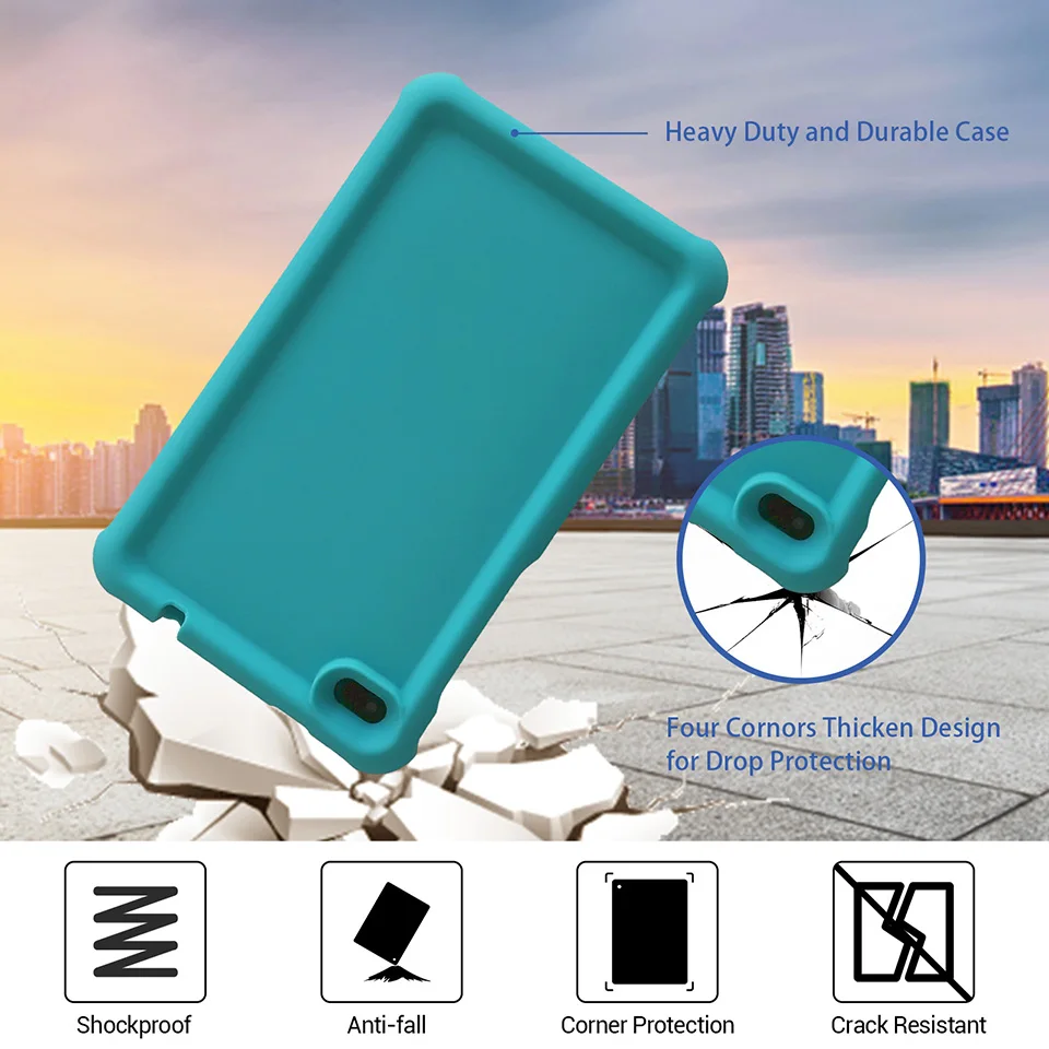 Прыгающий чехол для планшета Lenovo Tab E7 Приятная на ощупь Силиконовый прочный Чехол