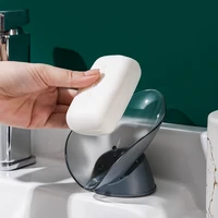 bathroom soap box leaf drainage design non punch suction cup type laundry soap box toilet personality lovely