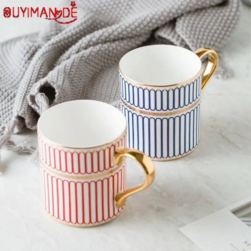 Простой светильник в скандинавском стиле Роскошная золотая керамическая чашка с