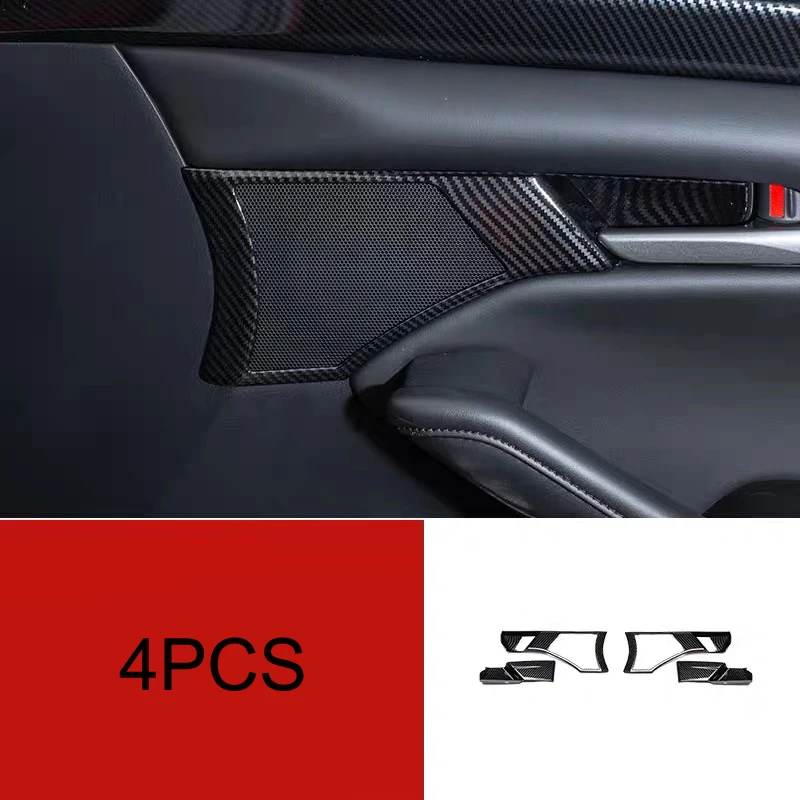 

Для Mazda3 Axela 2020 4 шт. углеродное волокно ABS Автомобильная дверная интерьерная Ручка протектор Крышка отделка молдинги автомобильный Стайлинг
