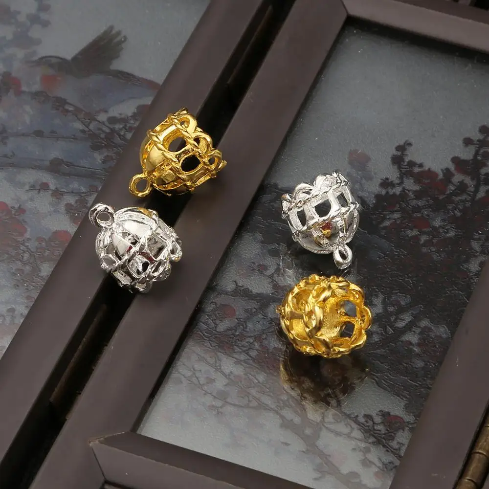 Винтажные колпачки с кисточками 12x14 мм 4 шт. в упаковке обжимные кончики для шнура