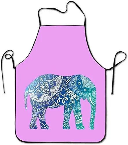 Индивидуальные фартуки шеф повара с изображением синего слона|Фартуки| |