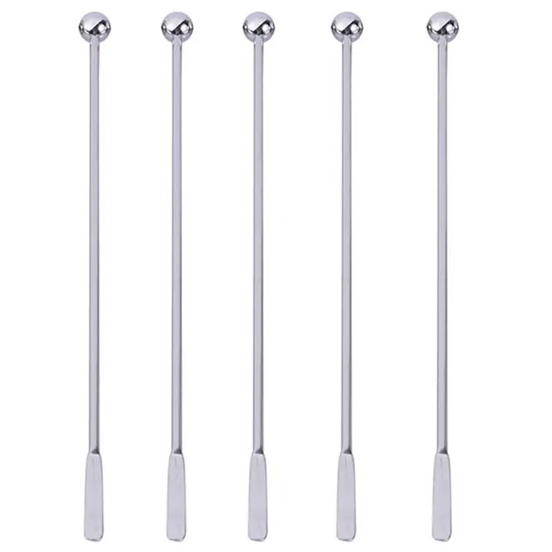 

5pc/Sets Wine Glass Bar Swizzle Mixing Sticks Cocktail Drink Stirring Sticks Mixer Muddler For Restaurant Bar Party Cafe