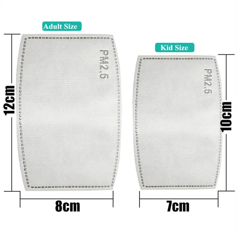 5-слойный фильтр с активированным углем для маски лица PM2.5 от пыли и смога