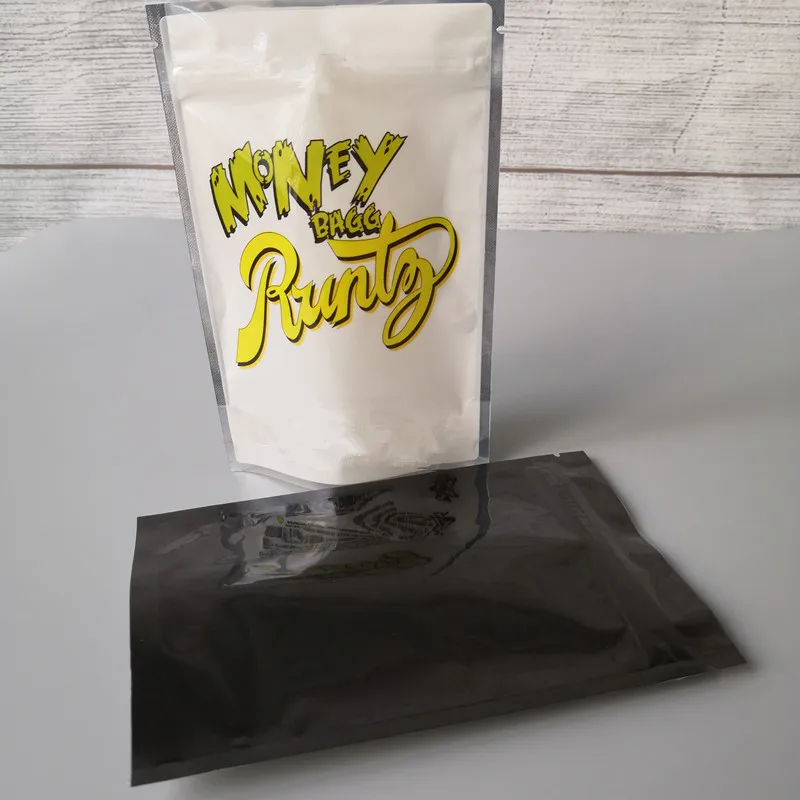 100 шт./лот влагонепроницаемые мешки на молнии из майлара 3 5 г толстые для