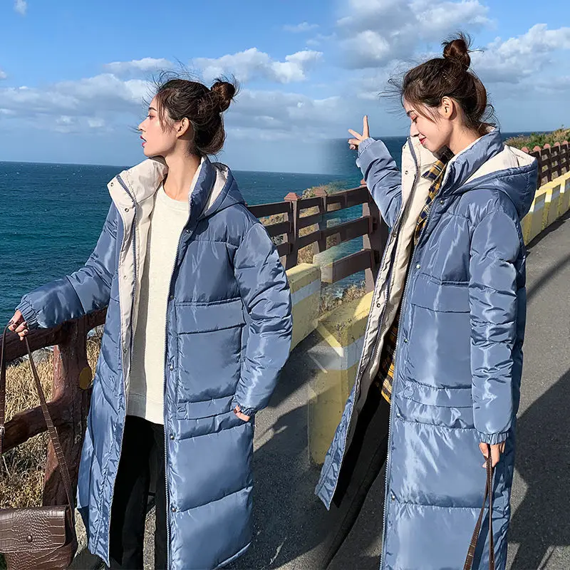 2021 зимние пуховые пальто из хлопка женские повседневные свободные парки с