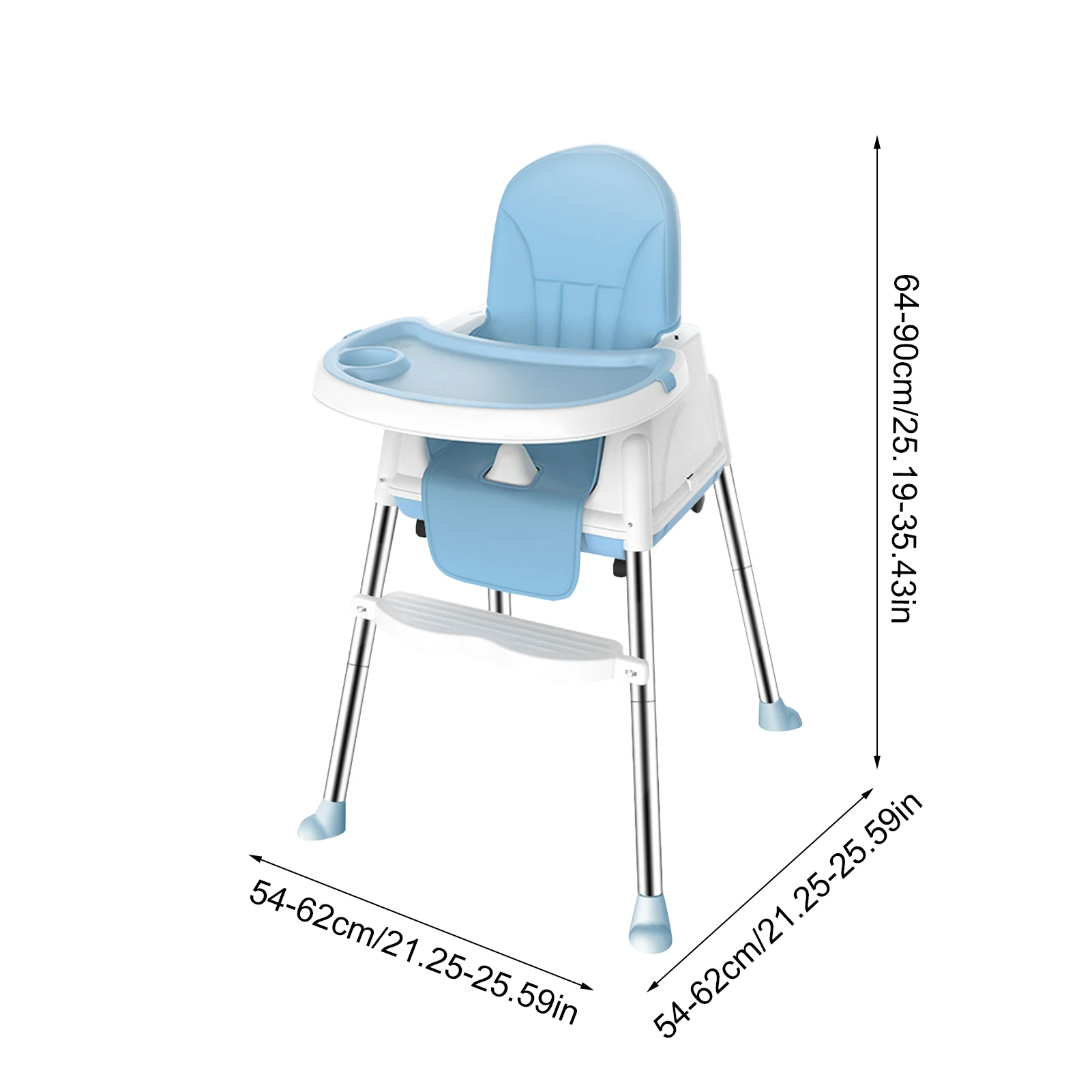 Portable Baby Seat Baby Dinner Table Baby Dining Chair Height Adjustable High Chair With Feeding Tray Child Dining Chair images - 6