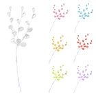 10 шт. хрустальные бутоны, ветви, искусственные цветочные парики для свадьбы, вечеринки, украшение для дома, снег, декоративное ремесло сделай сам, искусственные цветы (whit