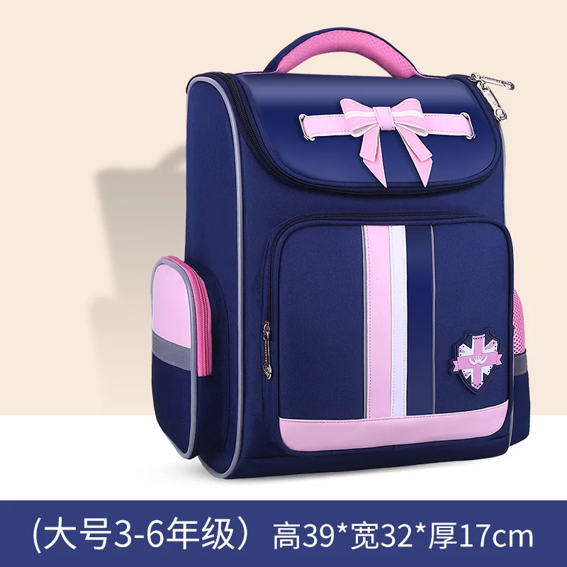 

2021 New schoolbag for primary school bags girls grade 1-3-6 Korean version girls' backpack for spine protection mochila Factory