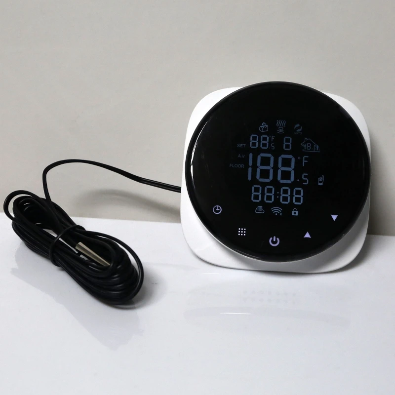 

Smart Wifi Room Thermostat Temperature Controller for Electric Floor Heating Tuya Alexa Voice Phone App Remote Control Dropship