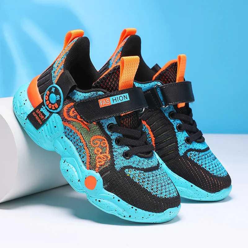 

2021 Children's Shoes Boys Sneakers Kids Running Shoes Brand Designer Sneakers Breathable Kids Flat Shoes Lightweight Sneakers