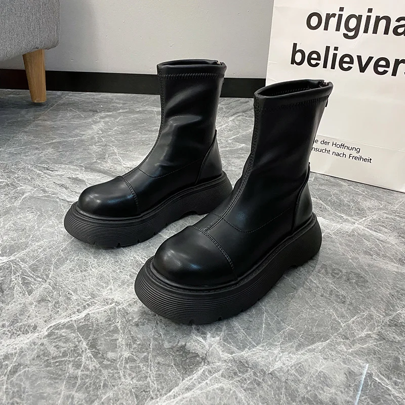 

2021 new thick-soled popular thin section adults and children casual short boots 2309