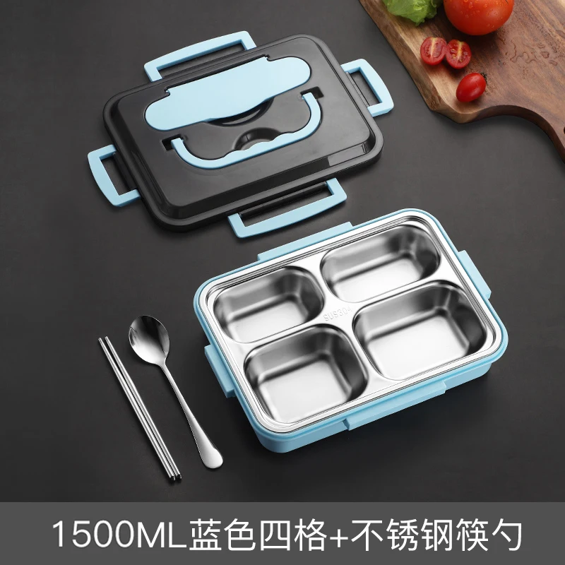 Ланч бокс 304 из нержавеющей стали для детей и взрослых Bento Boxs герметичный японский