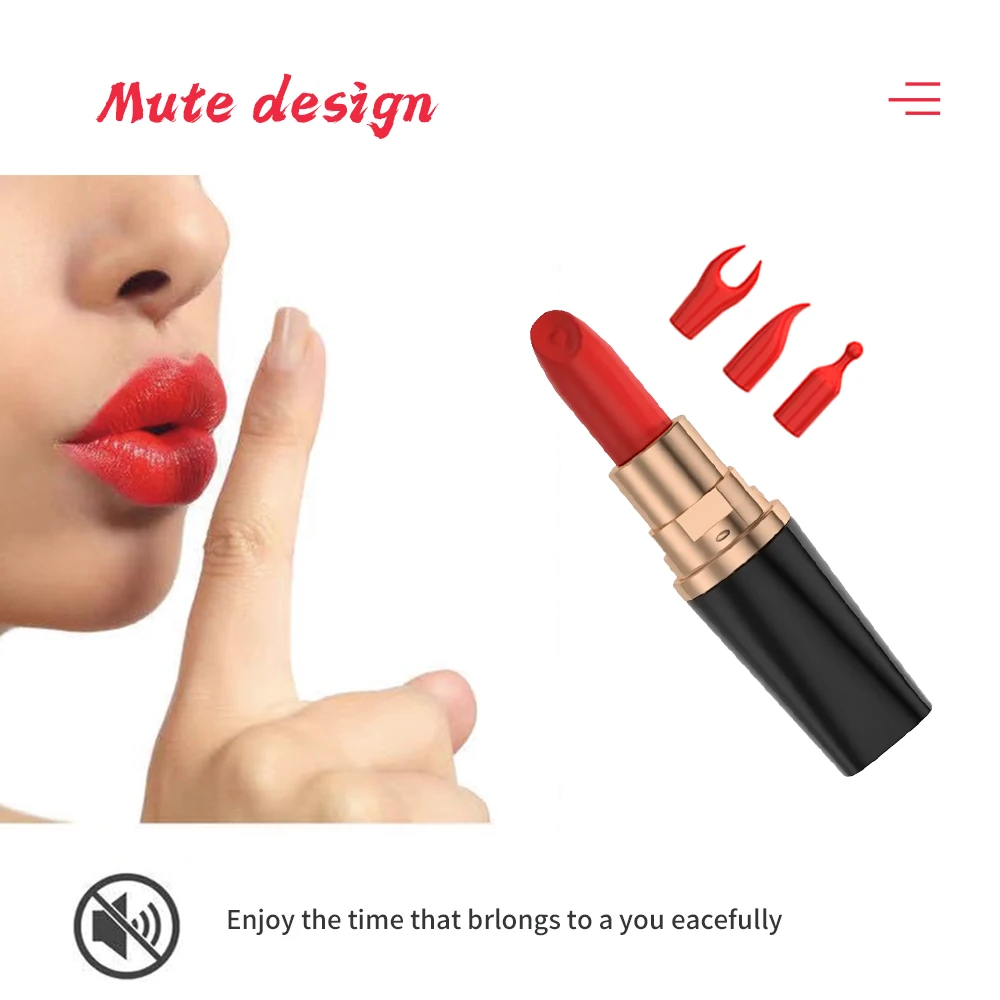 USB зарядка губная помада вибратор Портативный пуля g-точка Стимулятор клитора