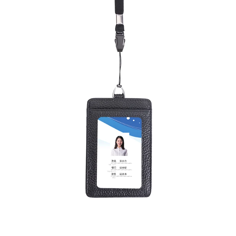 Двухсторонний кожаный чехол-кошелек MABULA для удостоверения личности держатель