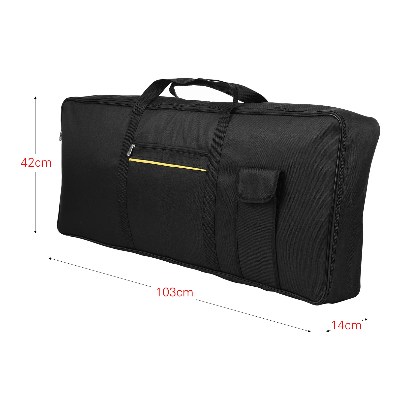 

Portable 76 Key Electronic Piano Keyboard Gig Bag Carrying Bag Storage Holder Case 420D Cloth