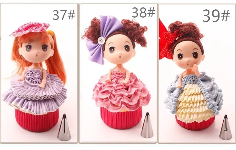 Корейские украшения рот Барби Кукла торт юбка бесшовные сопла выдавливать