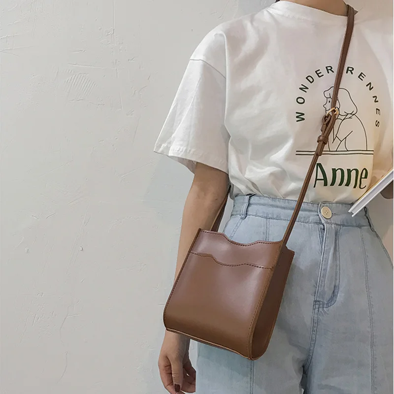 Женская сумка-кошелек для монет простая повседневная сумка через плечо