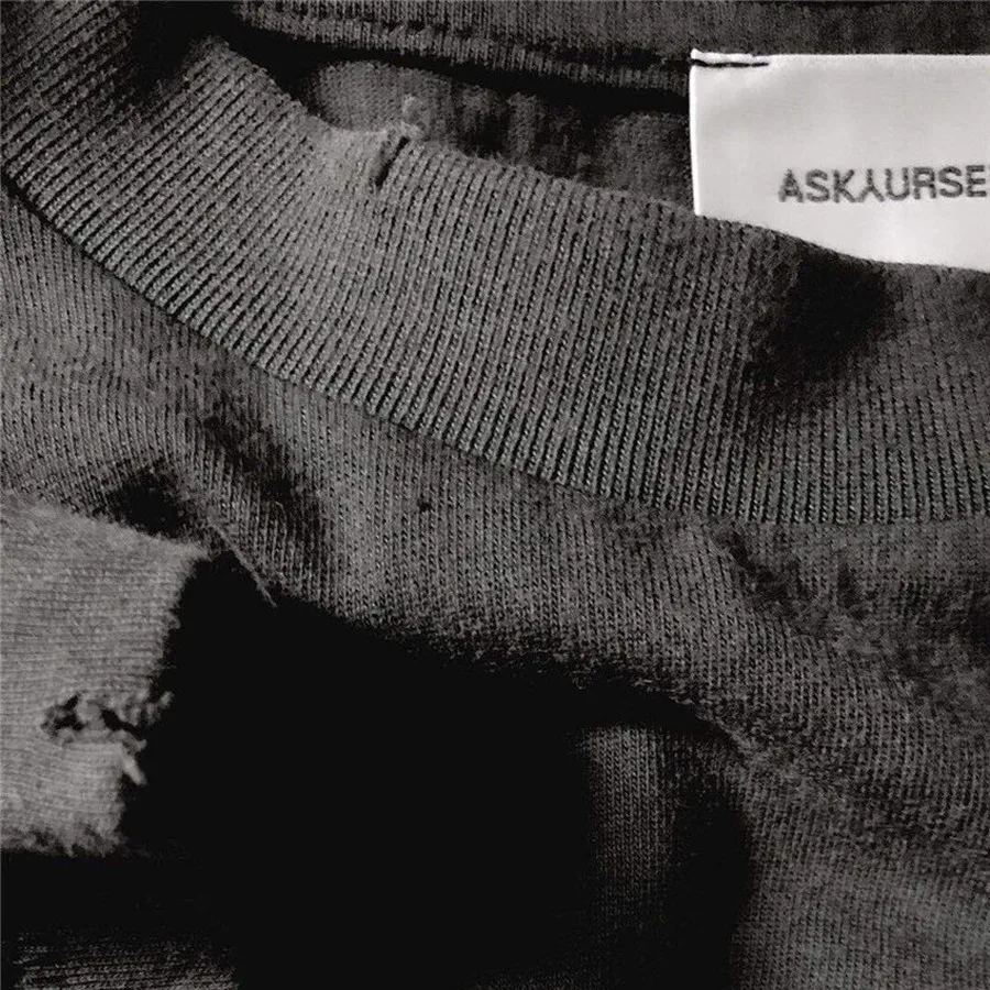 

Loose Askyurself POCKET PAINTER T-shirt Men Women Vintage Askyurself Tee Hand Painted Graffiti Tops Short Sleeve