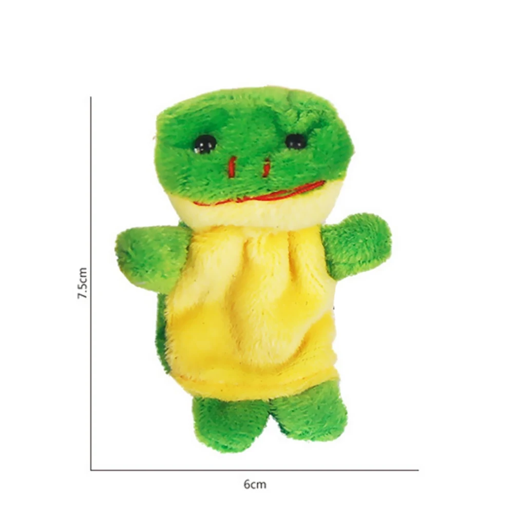

10pcs Cartoon Animal Finger Puppet Children Mini Stuffed Toy Finger Doll Role Play Tell Story Doll Animal Cognitive Learning Toy