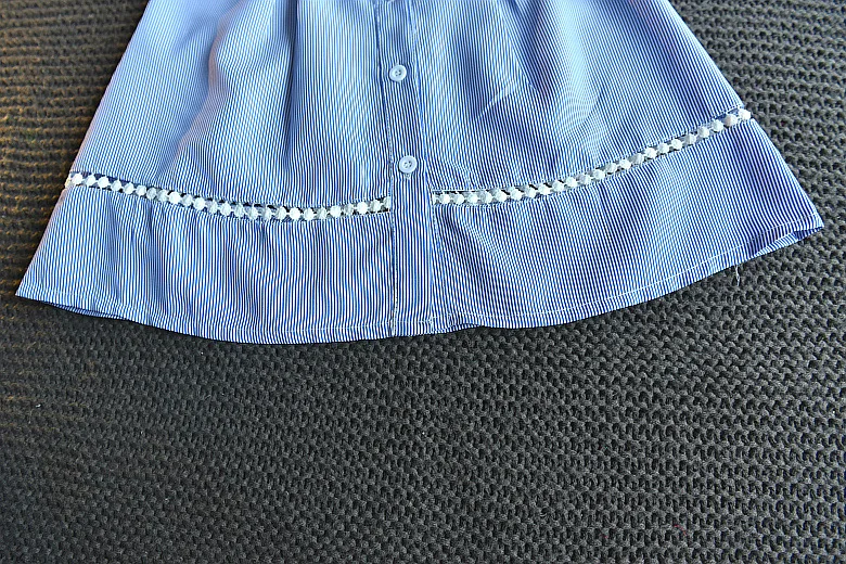 Детское летнее платье 2020 красивое в полоску кружевное вечервечерние принцессы