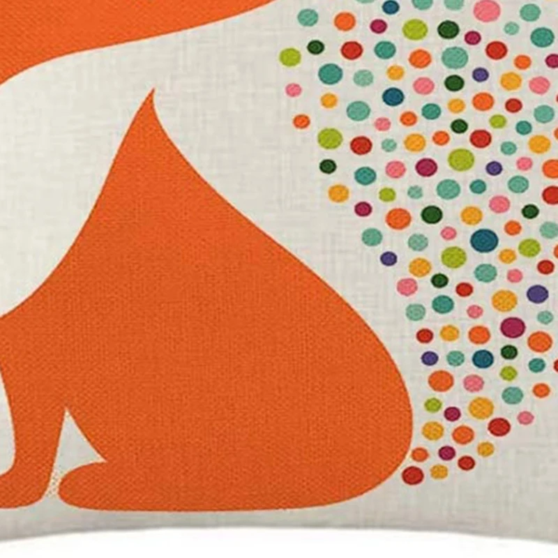 Watercolor Fox Pillow Covers 18X18 Decorative Throw Case Cushion Cover Pillows for Home Decor | Дом и сад
