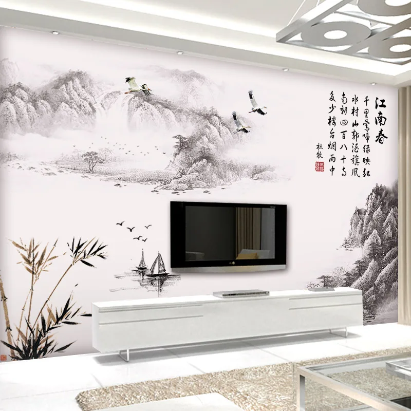

Large Landscape Wall Stickers Vintage Poster Teenager Living Room Sofa Background Bed Room Decor Aesthetic Wallstickers Art