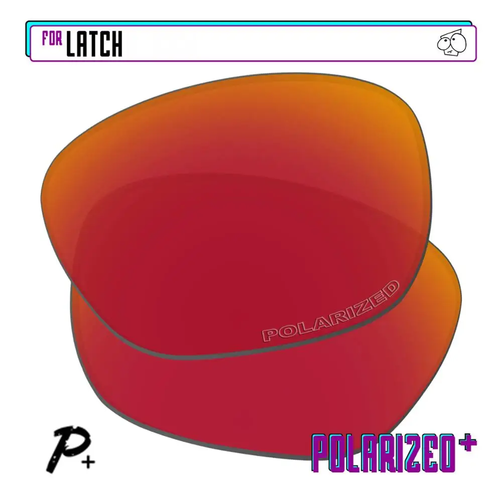 EZReplace Polarized Replacement Lenses for - Oakley Latch Sunglasses - Red P Plus