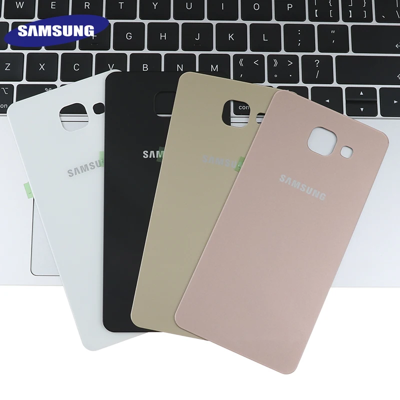 Оригинальный чехол для Samsung Galaxy A5 2016 A510 A510F задняя крышка аккумулятора 3D стекло