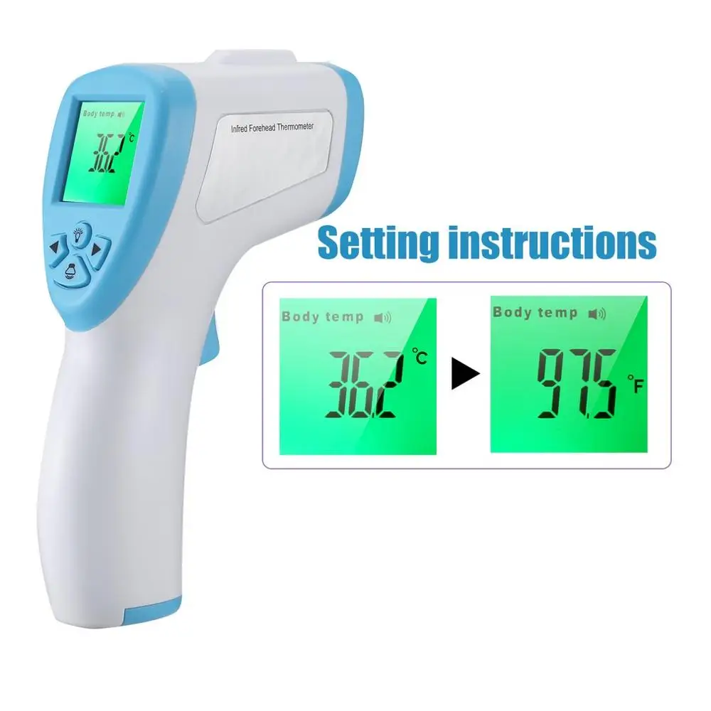 

Non-contact Infrared Thermometer Baby Termometro Children Adult Body Infrared Temperature Meter Forehead Digital Thermometer