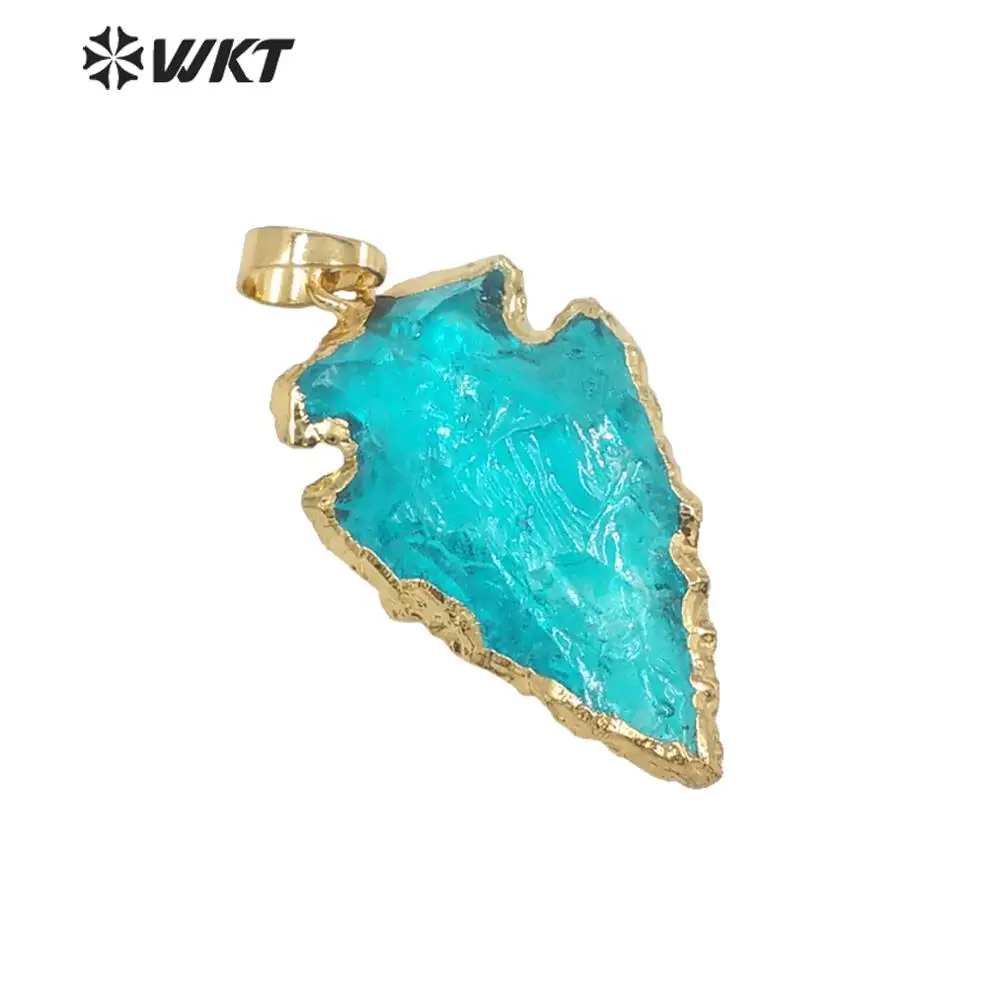 WT- P664 модные ювелирные изделия Шарм многоцветный кварц подвеска в форме стрелы