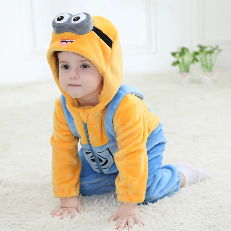 

Baby Rompers Winter Kigurumi Lion Costume For Girls Boys Toddler Animal Jumpsuit Infant Clothes Pyjamas Kids Overalls ropa bebes