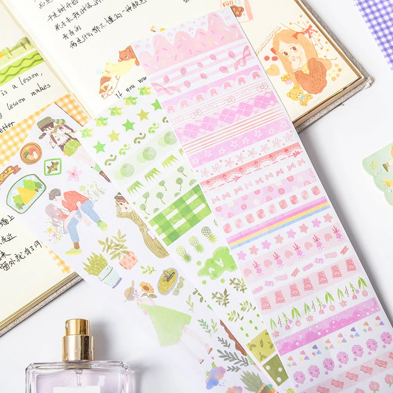 3 шт./лот цветные милые наклейки с героями мультфильмов Kawaii кот руководство