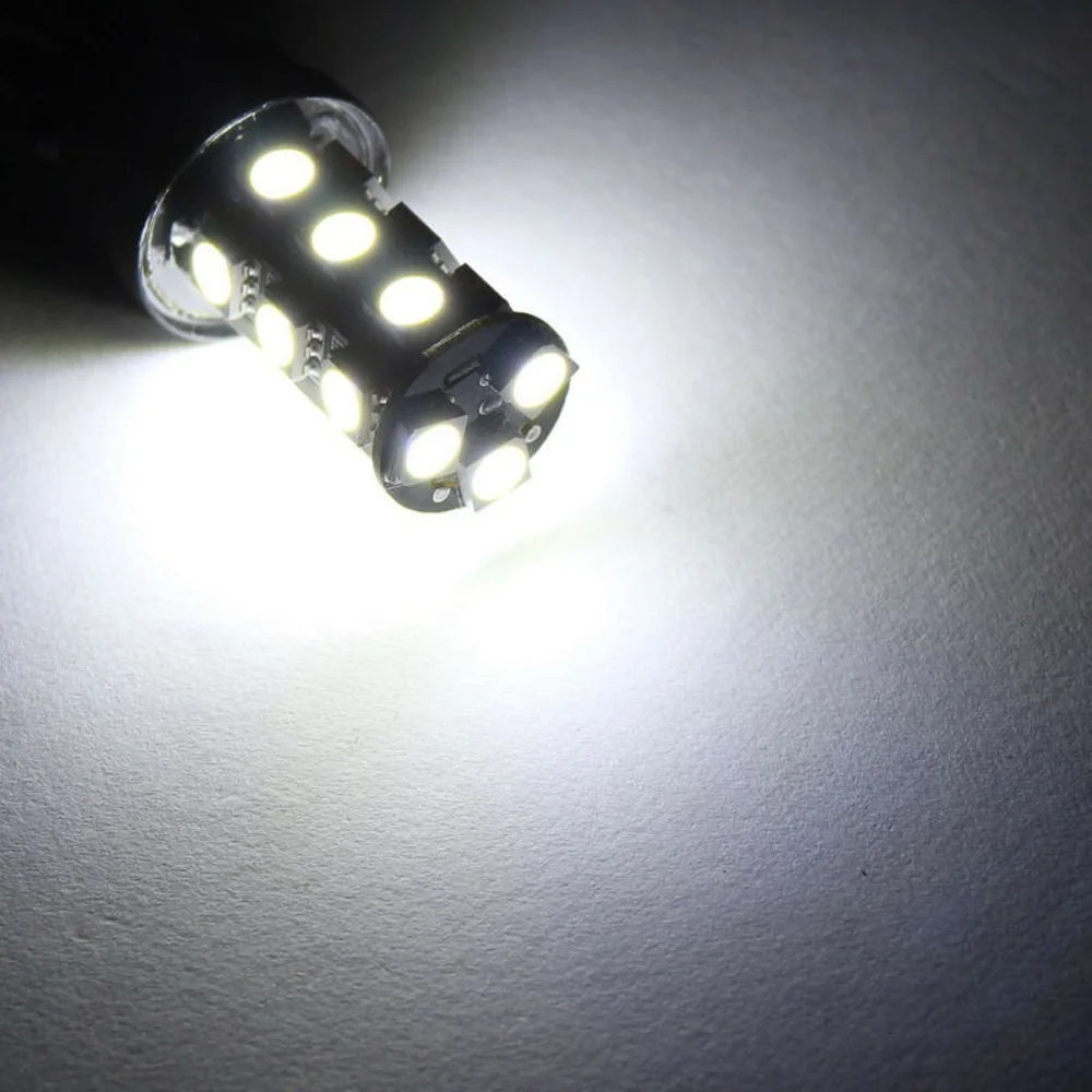 20 шт. DC12V 1156 1141 BA15S 18SMD интерьерные RV Camper белые светодиодные лампочки всестороннее