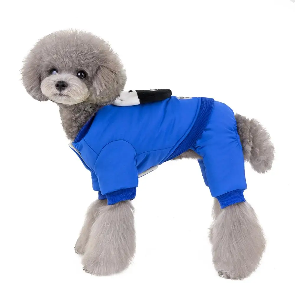 Z60 утолщенный зимний комбинезон для домашних животных одежда теплая собака