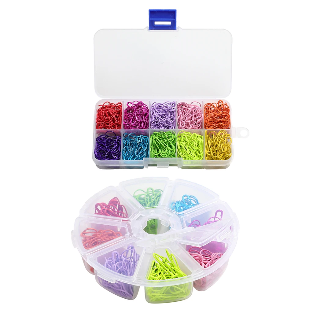 

320/500Pcs High Quality Calabash Safety Pins 10Colors Fasteners Craft DIY Gourd Pear Shape Pin for Sewing Craft Jewelry Making